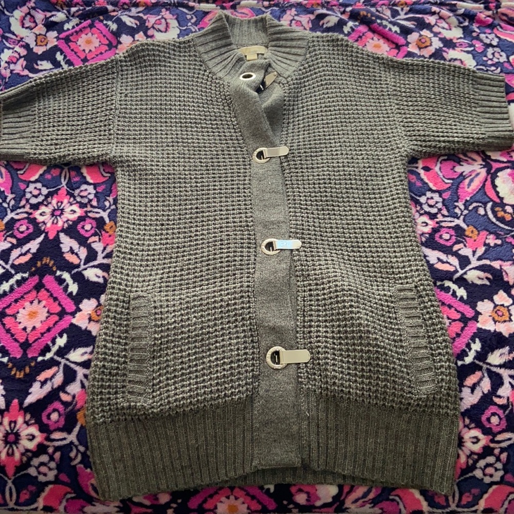 Michael Kors Short Sleeve Tunic Cardigan